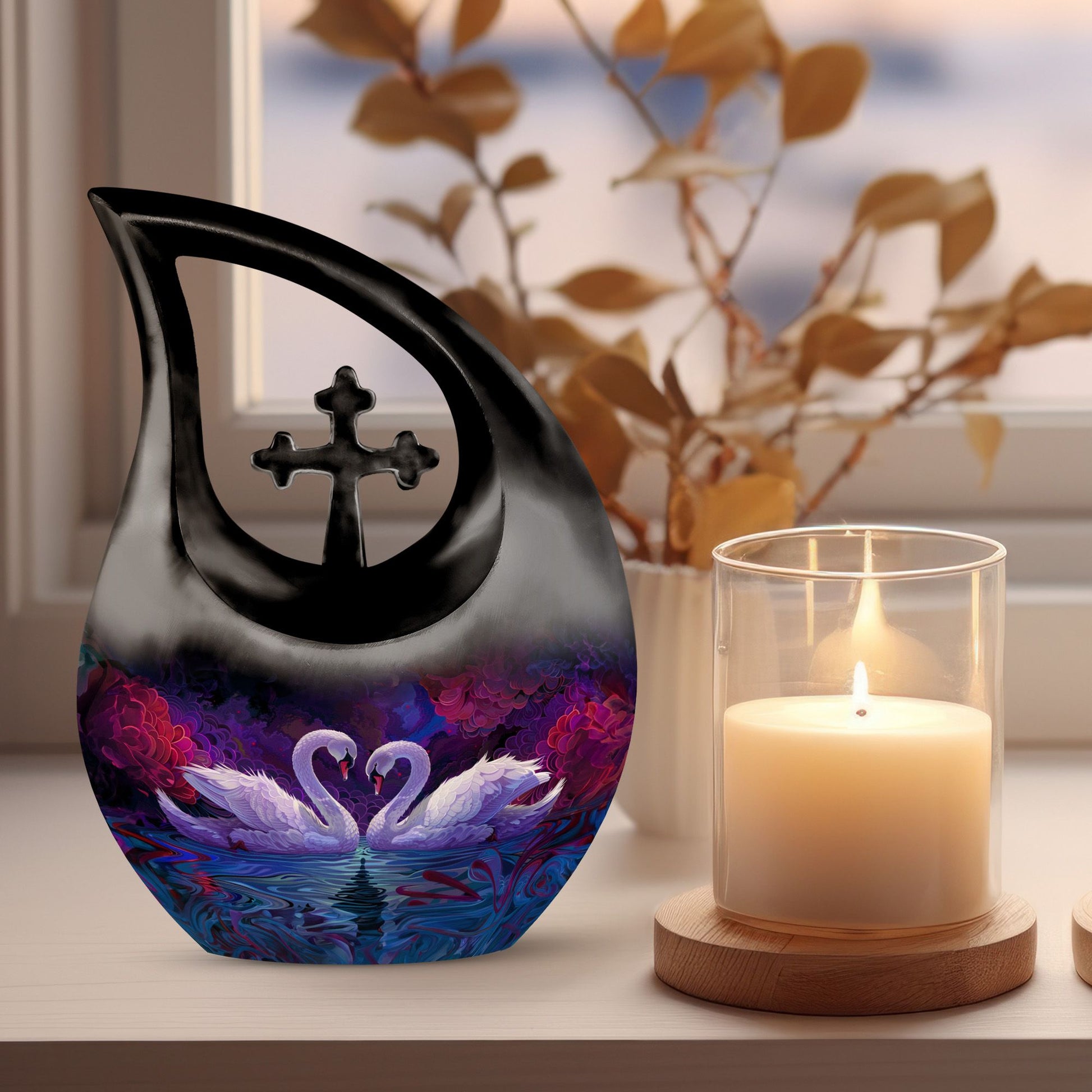 Swan Urns For Ashes - Cremation Urns For Large Human Ashes Adult
