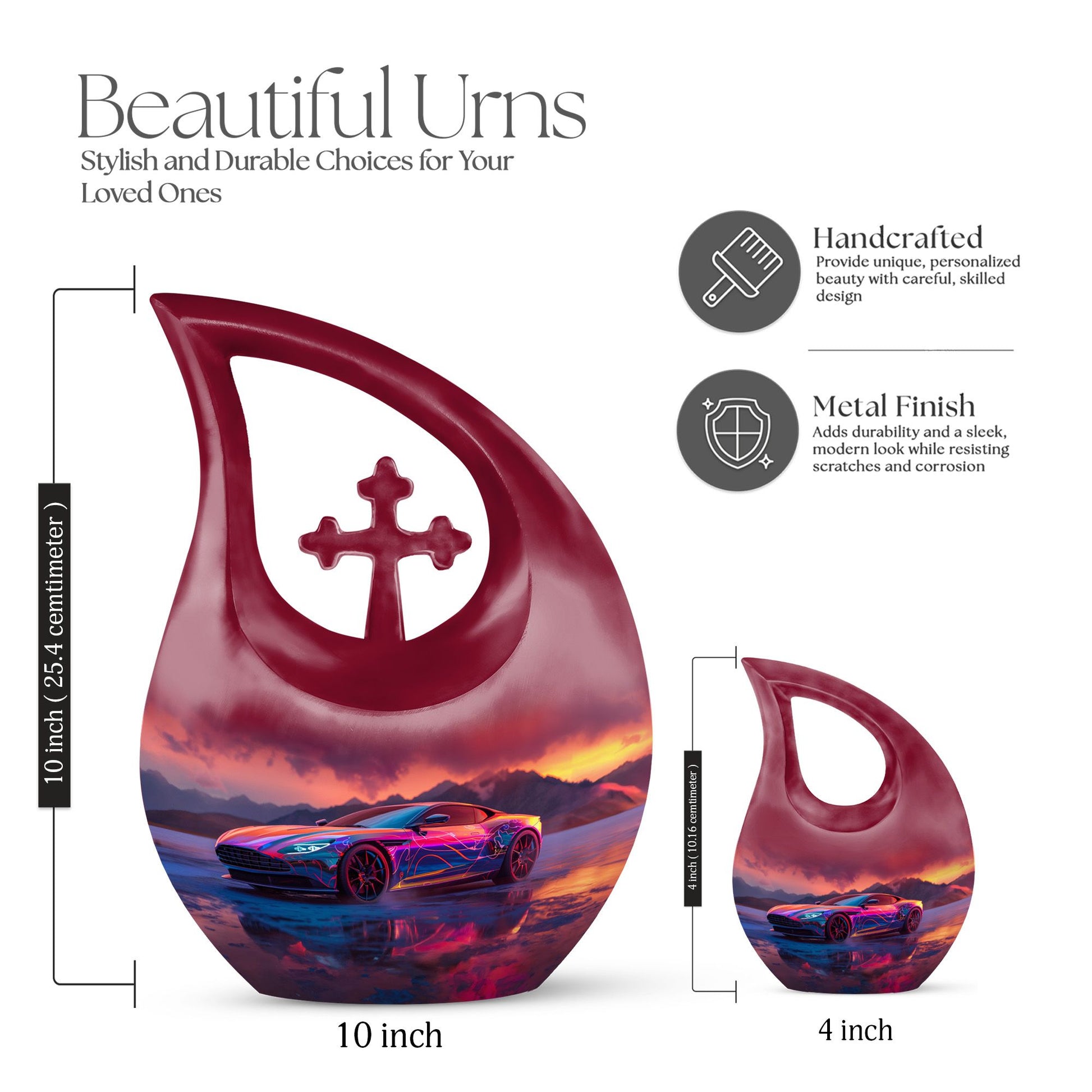 Car Urns For Ashes - Large Cremation Urn