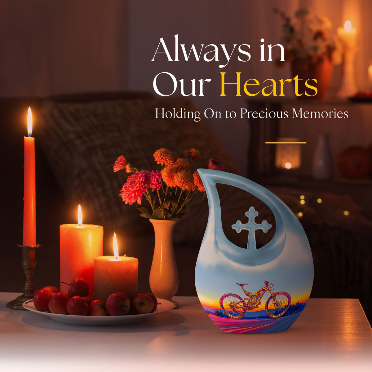 Bicycle Urns For Ashes - Adult Urns For Human Ashes Large