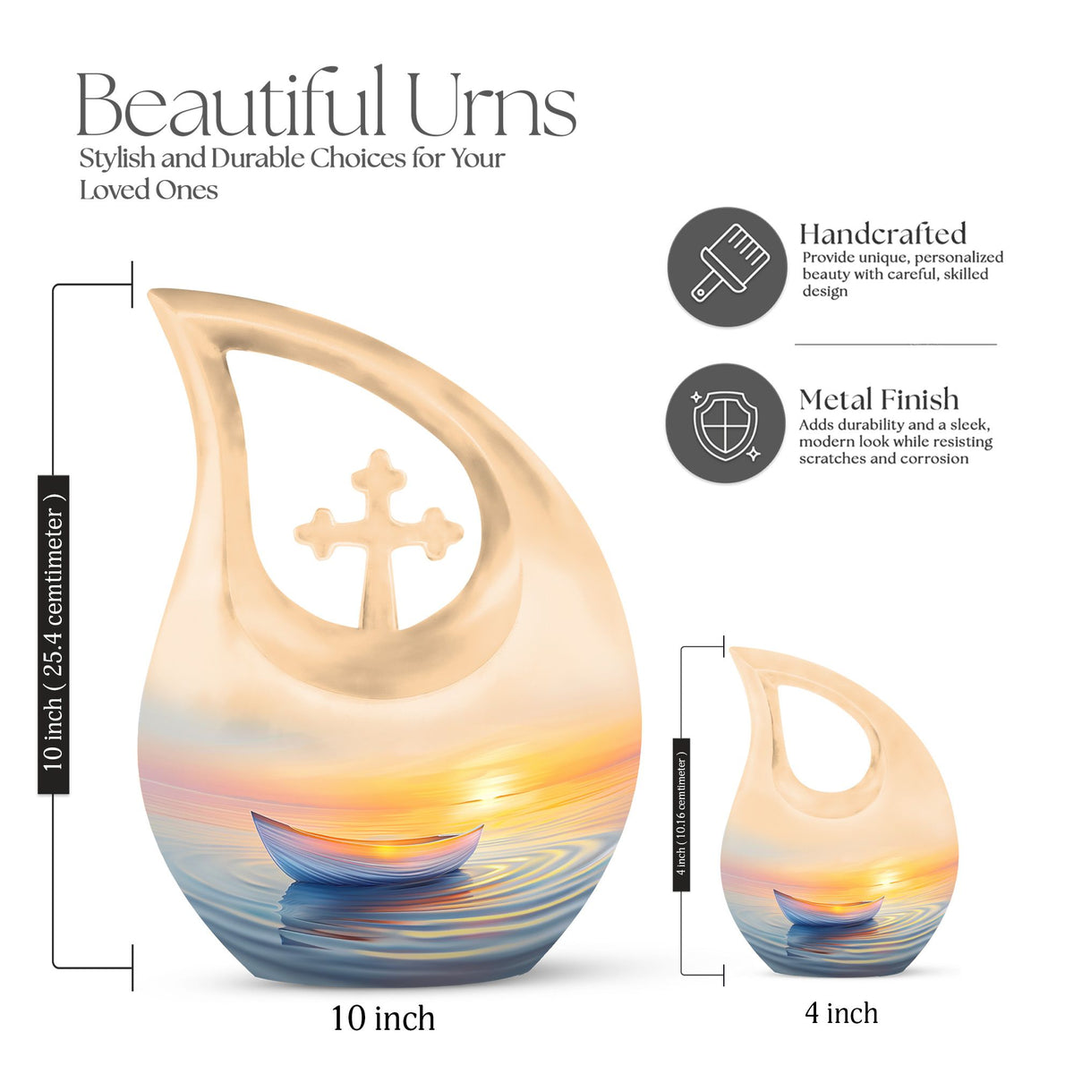 Boat Urns For Ashes - Large Adult Urns For Human Ashes