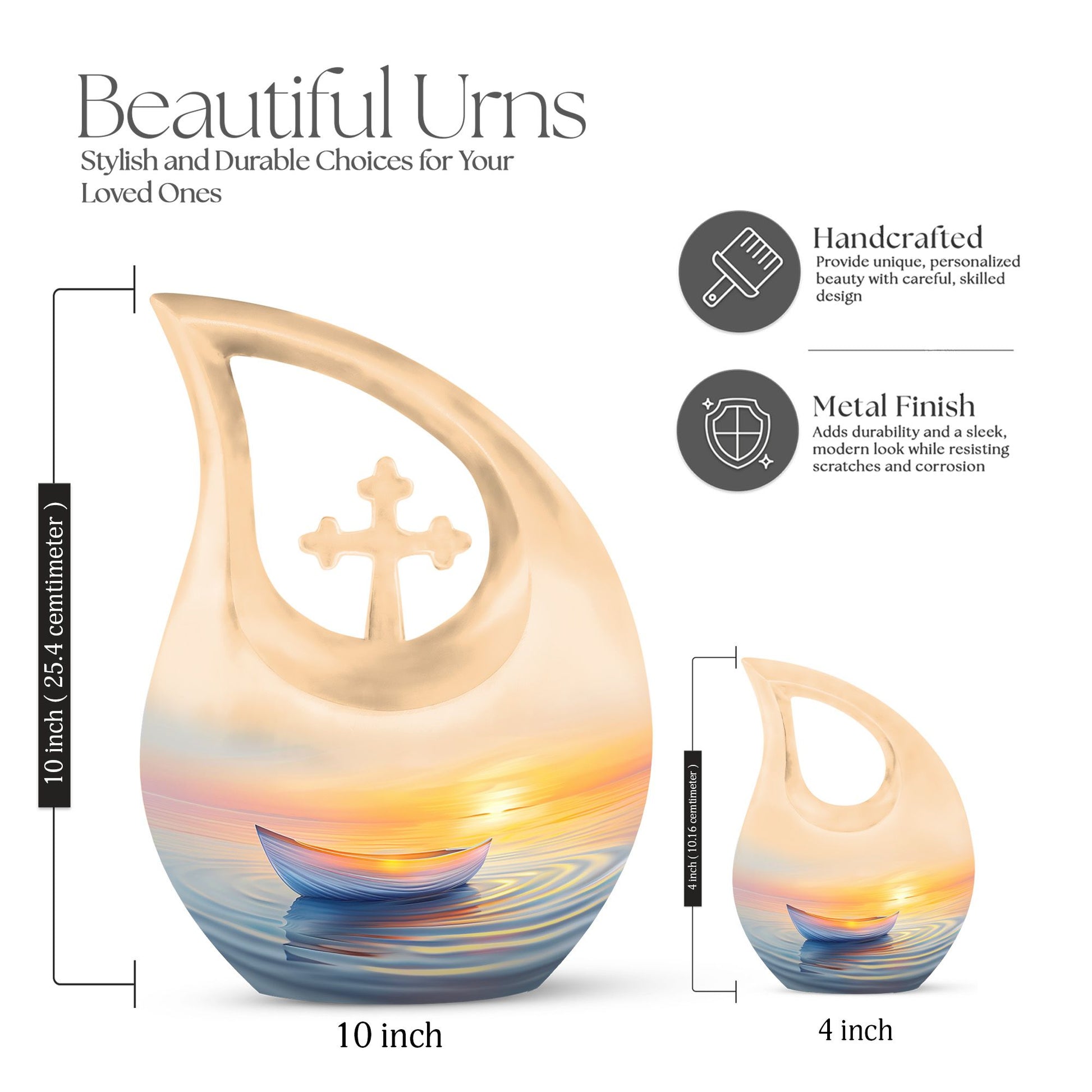 Boat Urns For Ashes - Large Adult Urns For Human Ashes