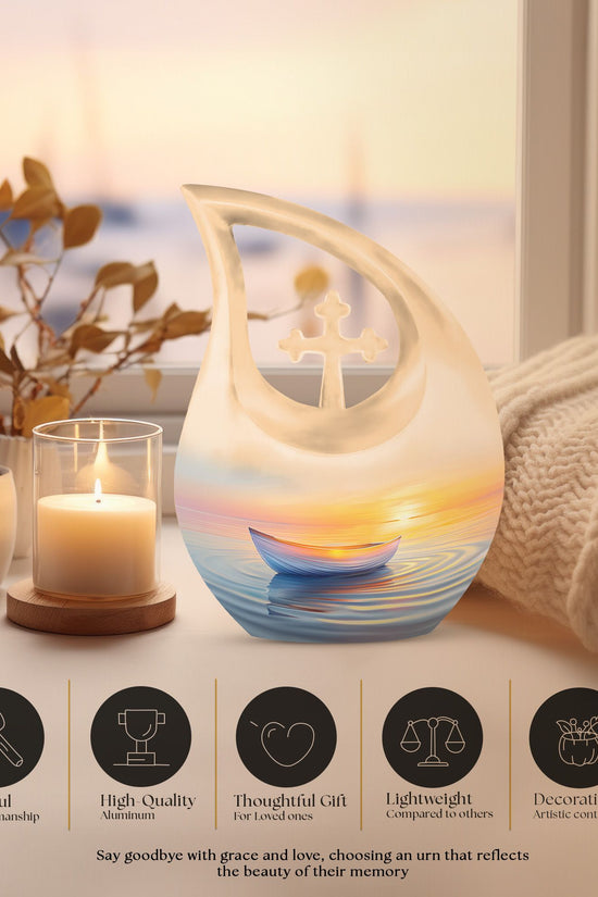 Boat Urns For Ashes - Large Adult Urns For Human Ashes