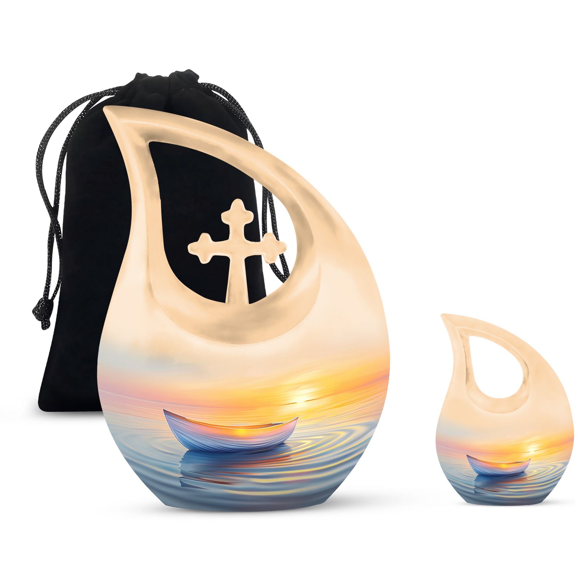 Boat Urns For Ashes - Large Adult Urns For Human Ashes
