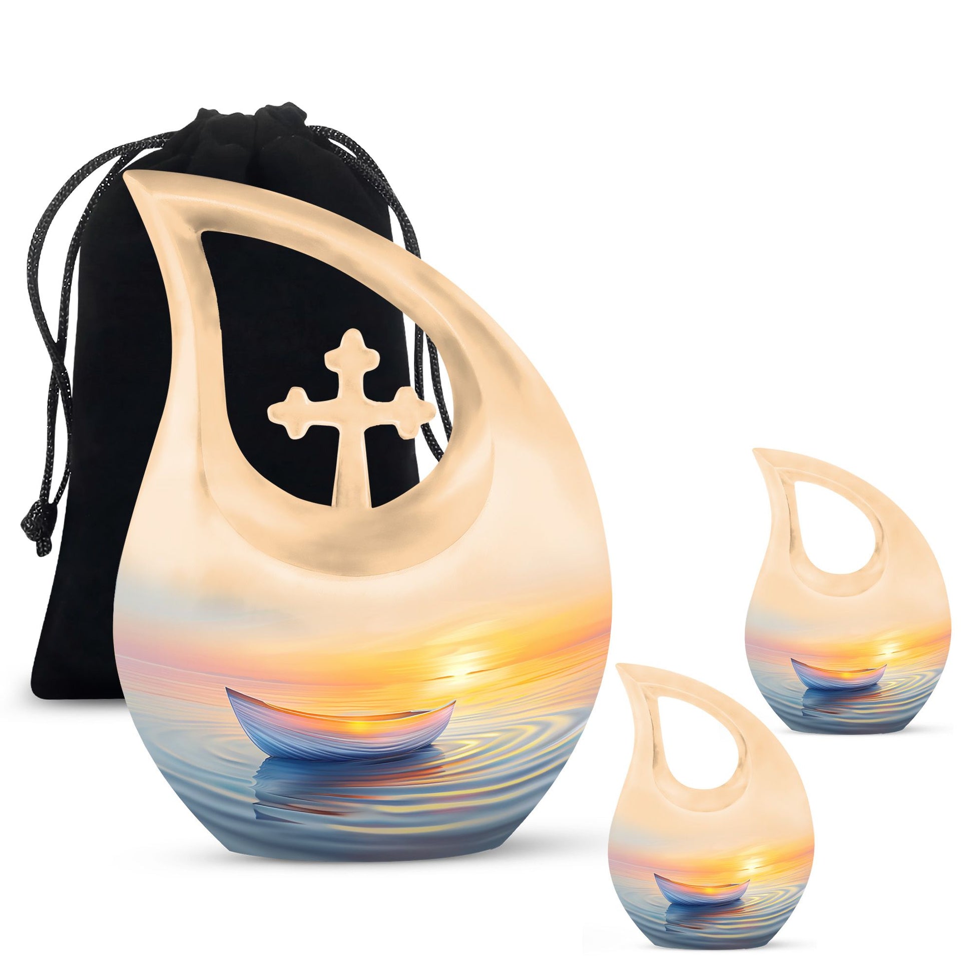 Boat Urns For Ashes - Large Adult Urns For Human Ashes