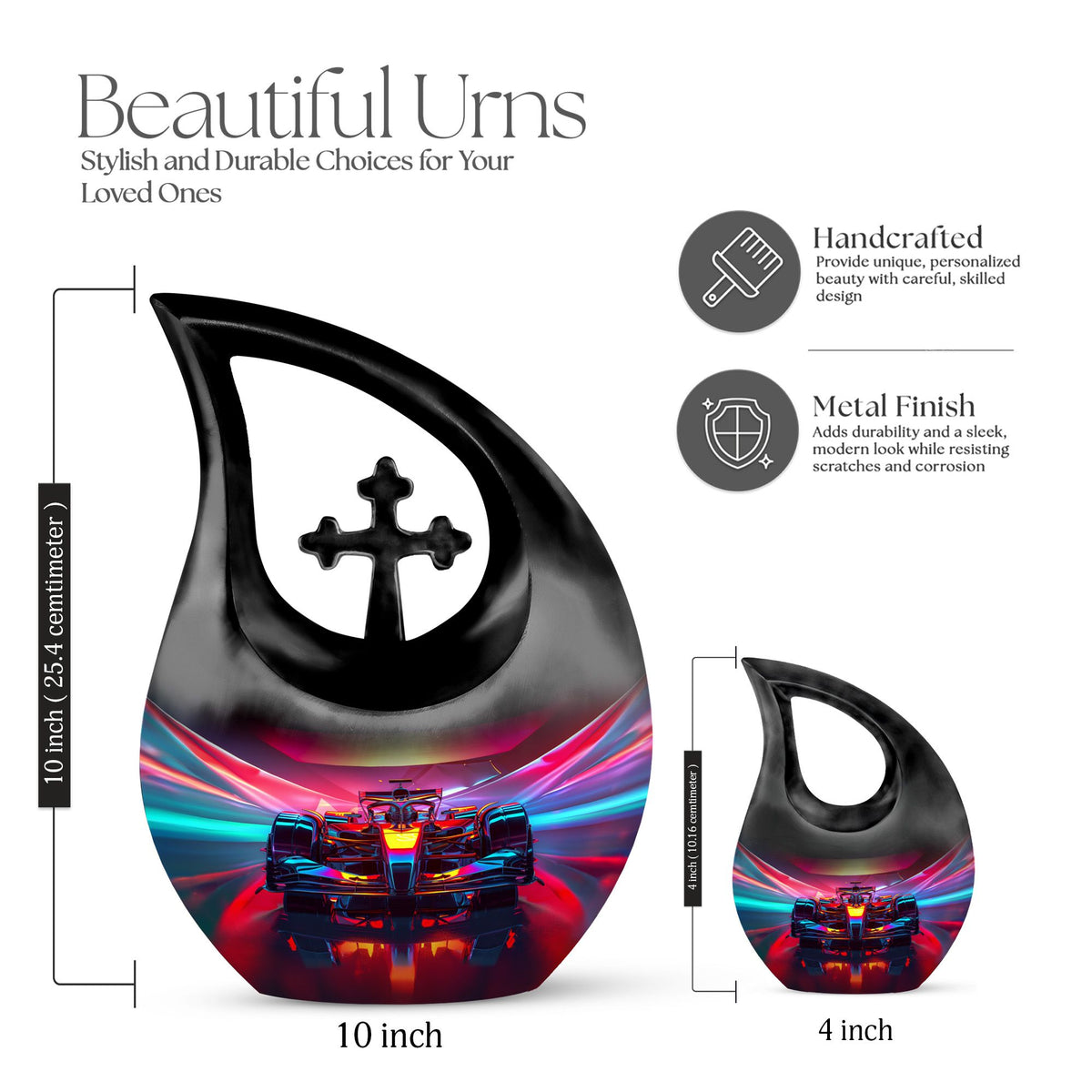 Car Urns For Ashes - Large Decorative Urn For Human Ashes