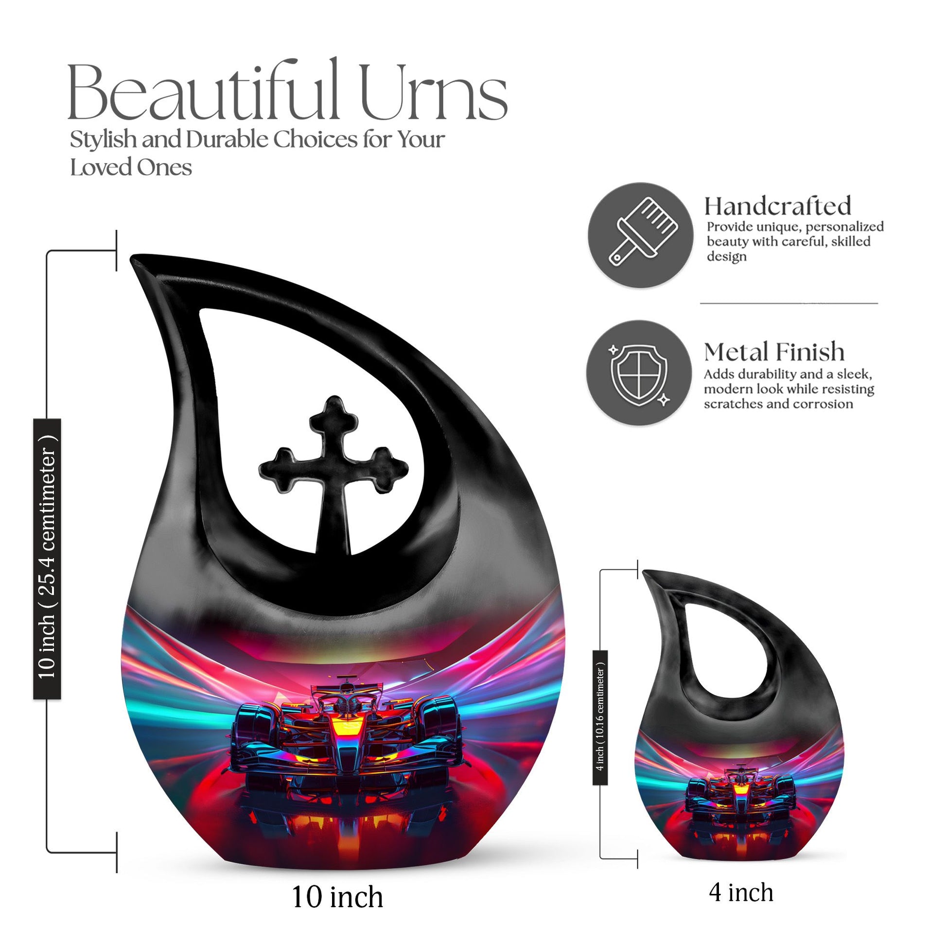 Car Urns For Ashes - Large Decorative Urn For Human Ashes