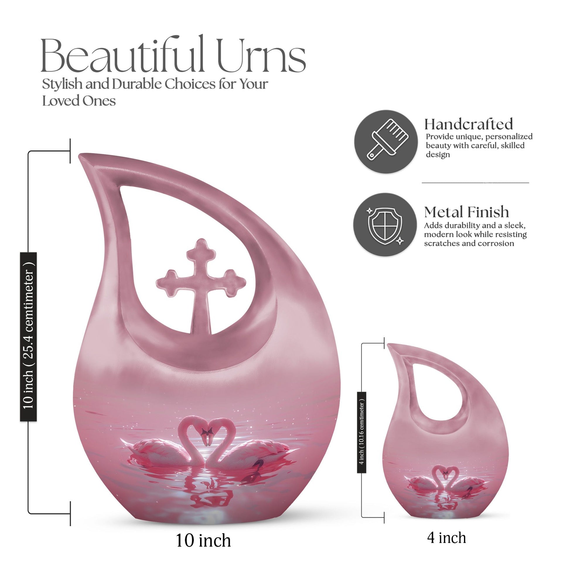 Swan Urns For Ashes - Urn For Ashes For Women Small