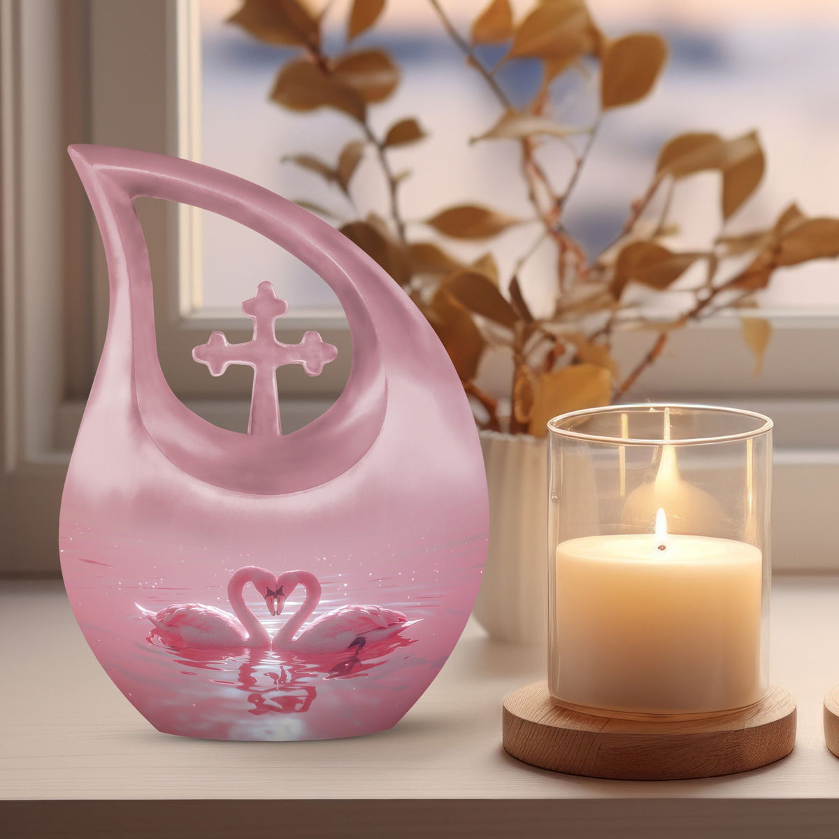 Swan Urns For Ashes - Urn For Ashes For Women Small