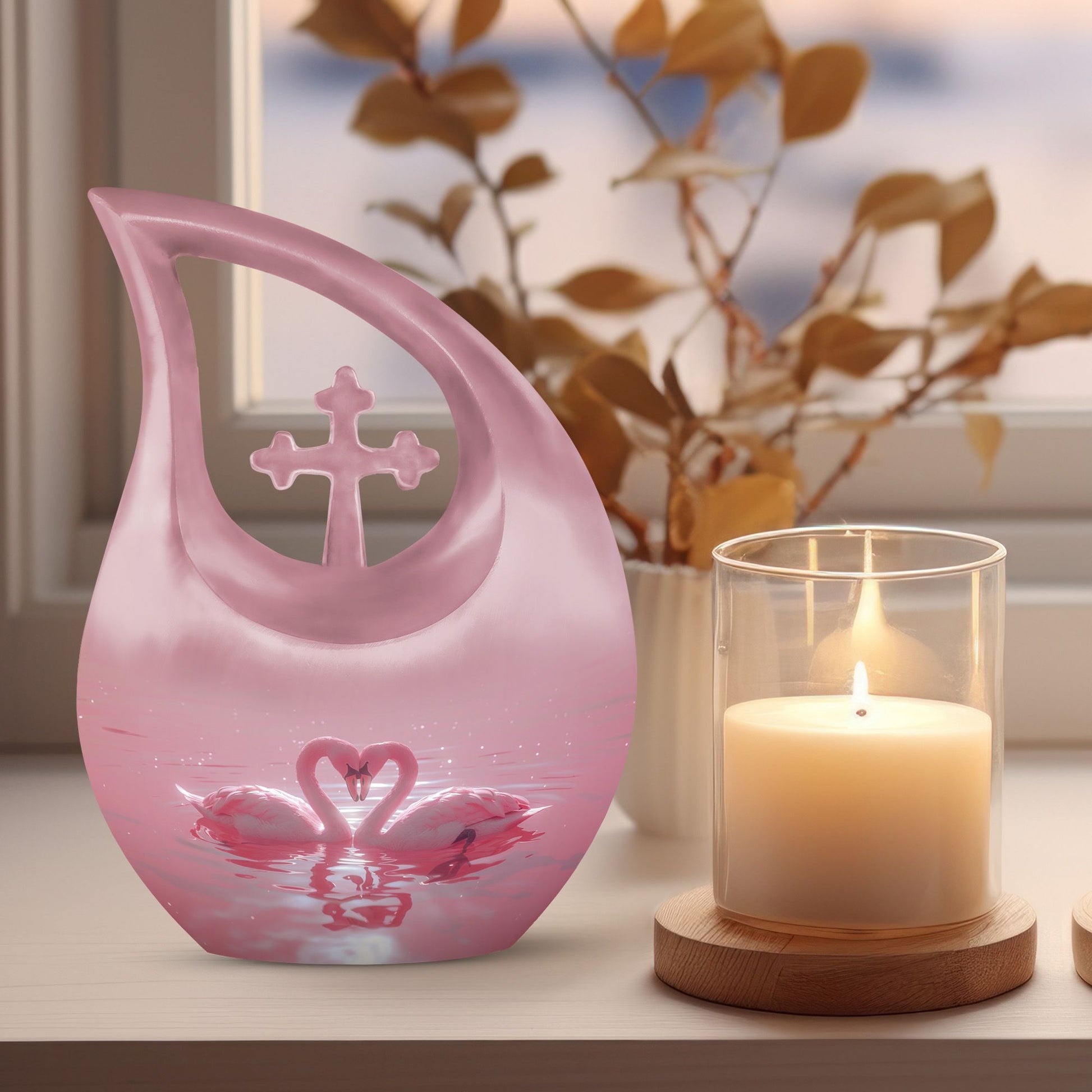 Swan Urns For Ashes - Urn For Ashes For Women Small