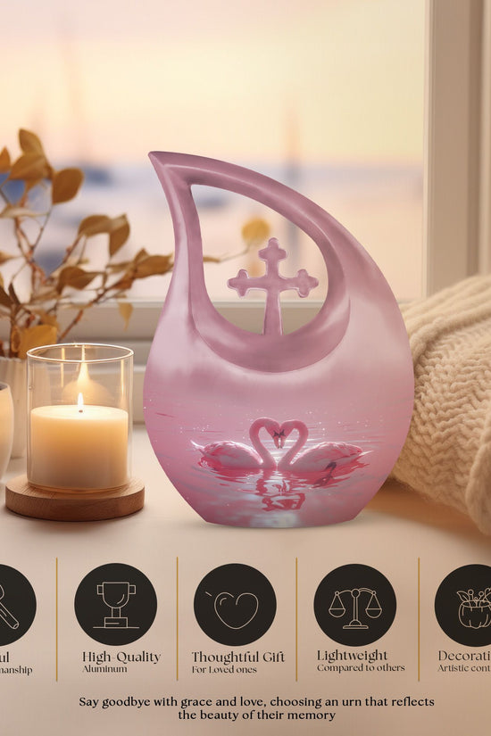 Swan Urns For Ashes - Urn For Ashes For Women Small