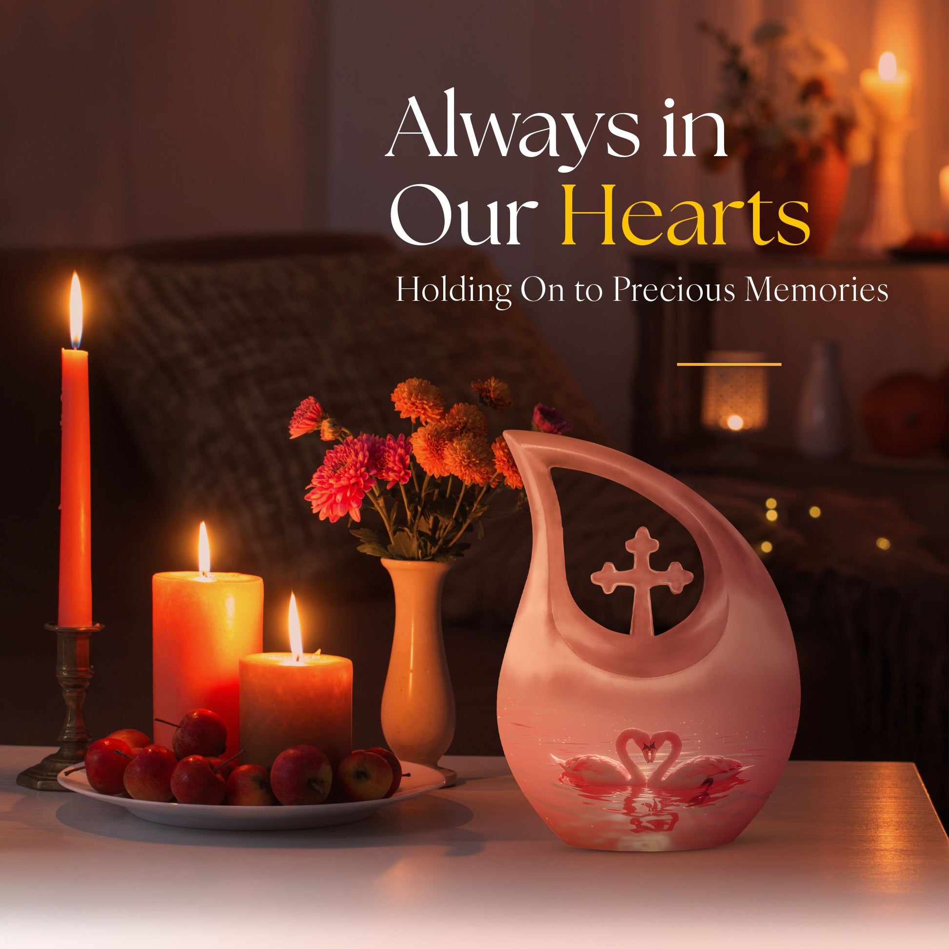 Swan Urns For Ashes - Urn For Ashes For Women Small