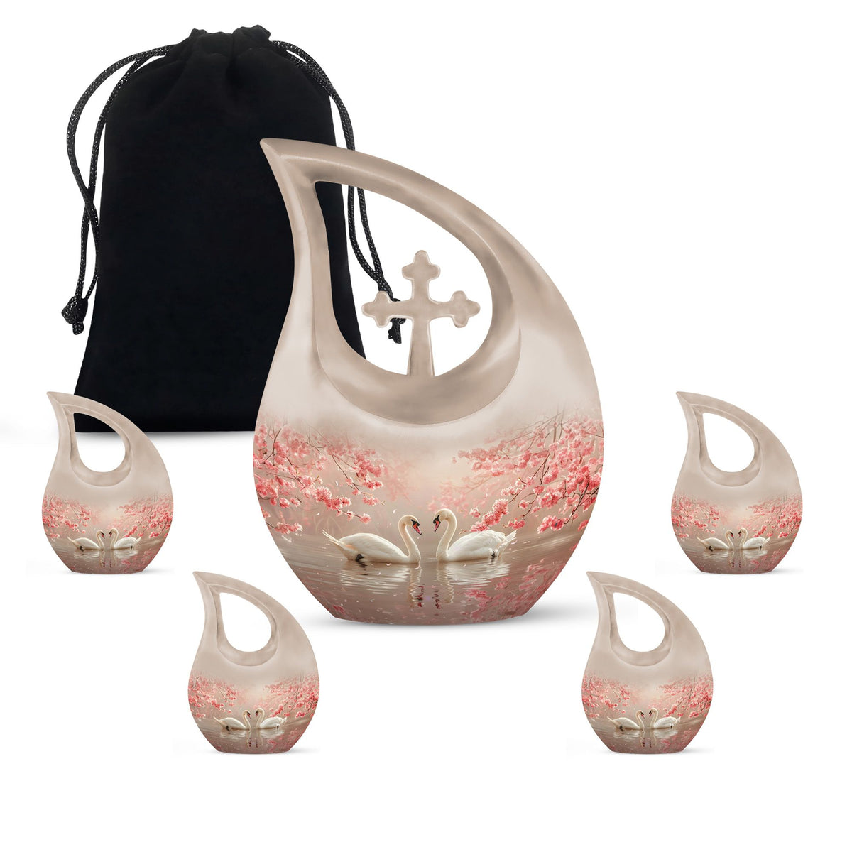 Swan Urns For Ashes - Keepsake Urns For Women