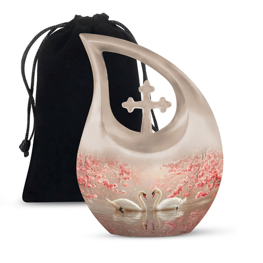 Swan Urns For Ashes - Keepsake Urns For Women