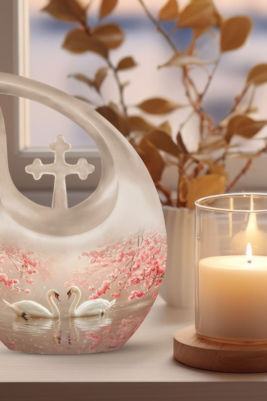 Swan Urns For Ashes - Keepsake Urns For Women