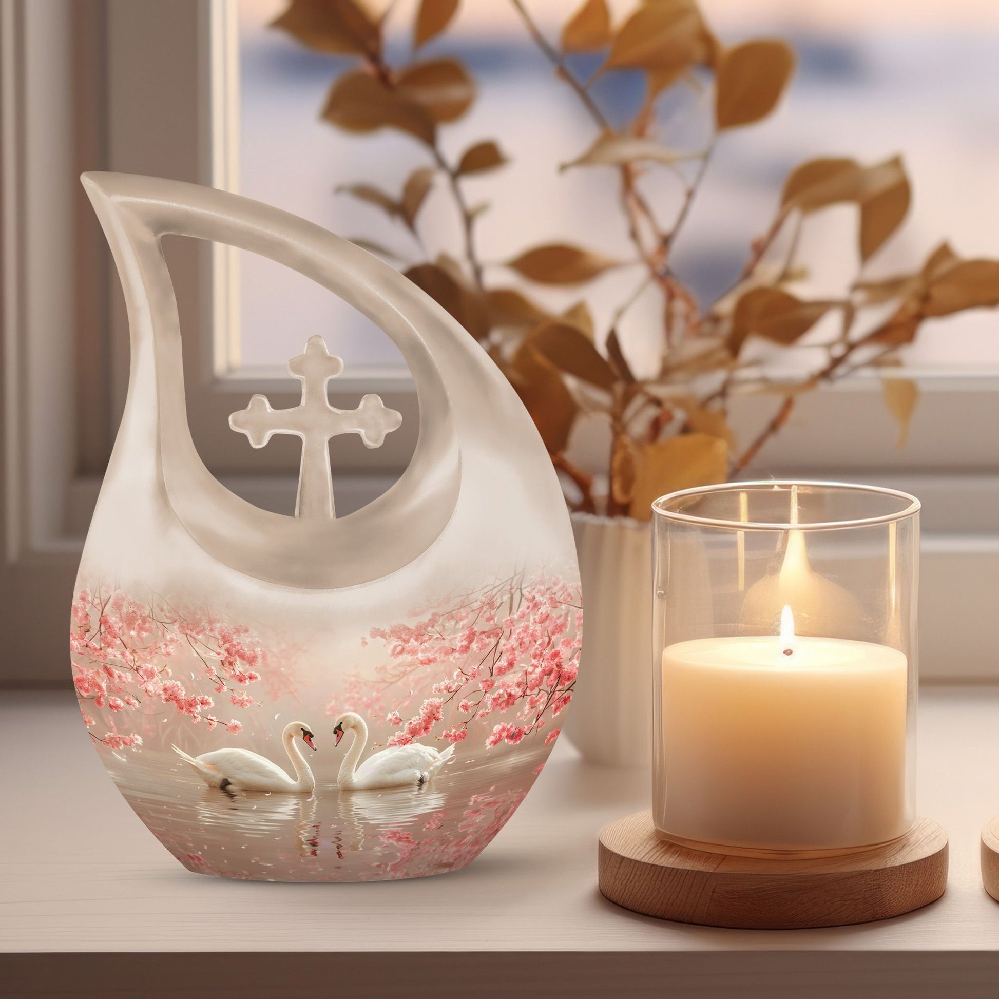 Swan Urns For Ashes - Keepsake Urns For Women