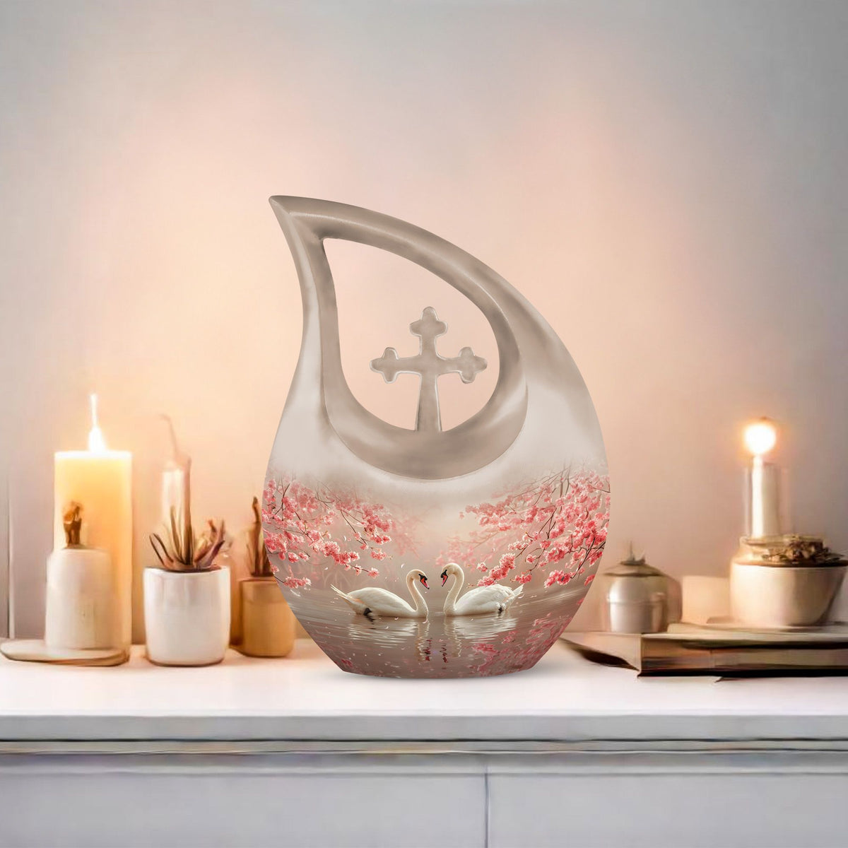 Swan Urns For Ashes - Keepsake Urns For Women