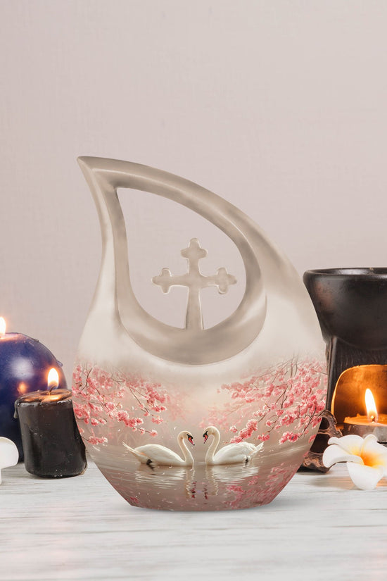 Swan Urns For Ashes - Keepsake Urns For Women