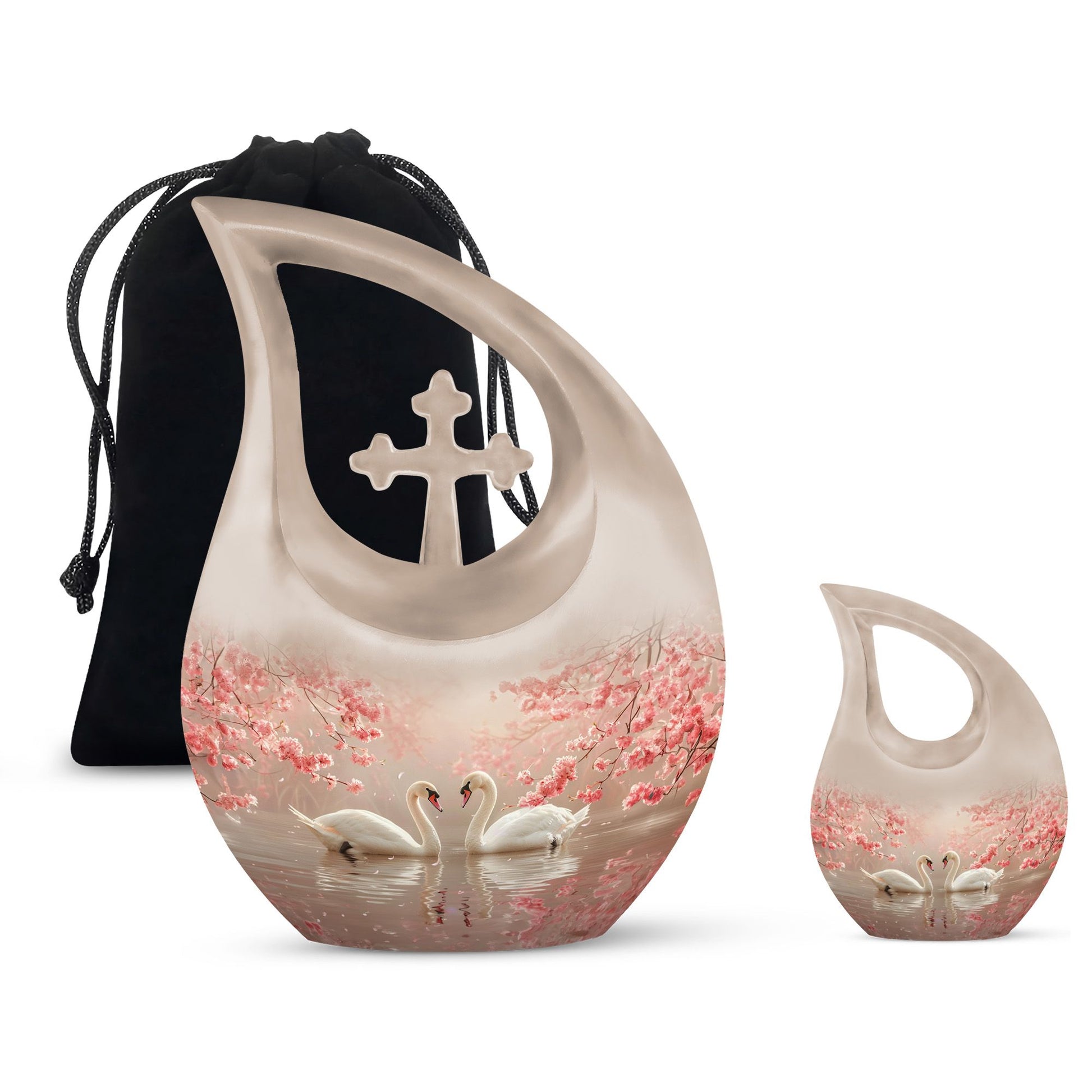 Swan Urns For Ashes - Keepsake Urns For Women