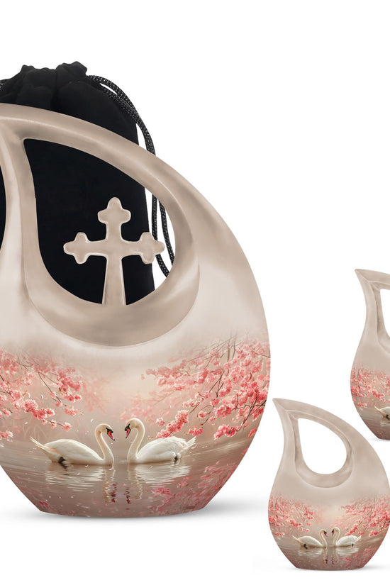 Swan Urns For Ashes - Keepsake Urns For Women