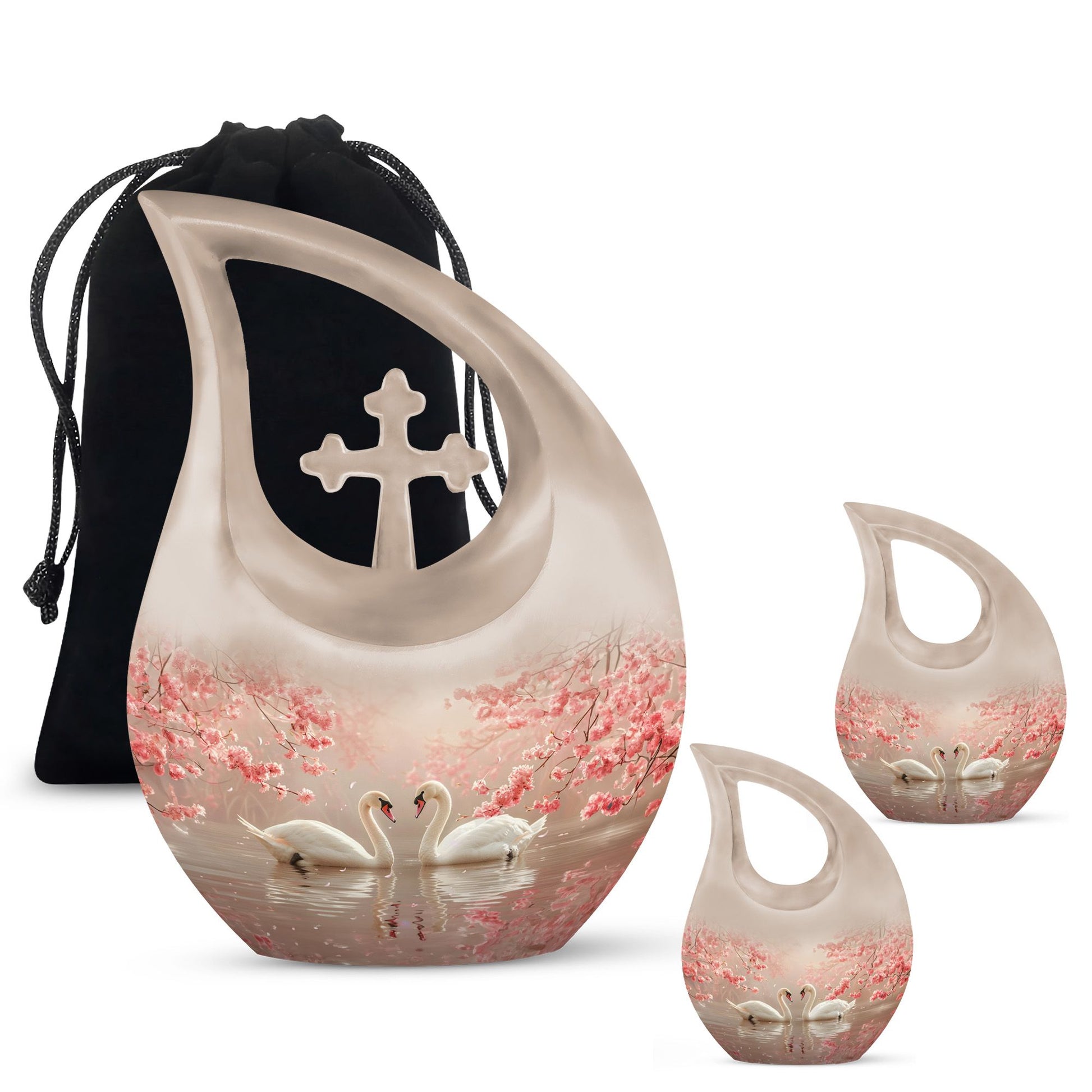 Swan Urns For Ashes - Keepsake Urns For Women