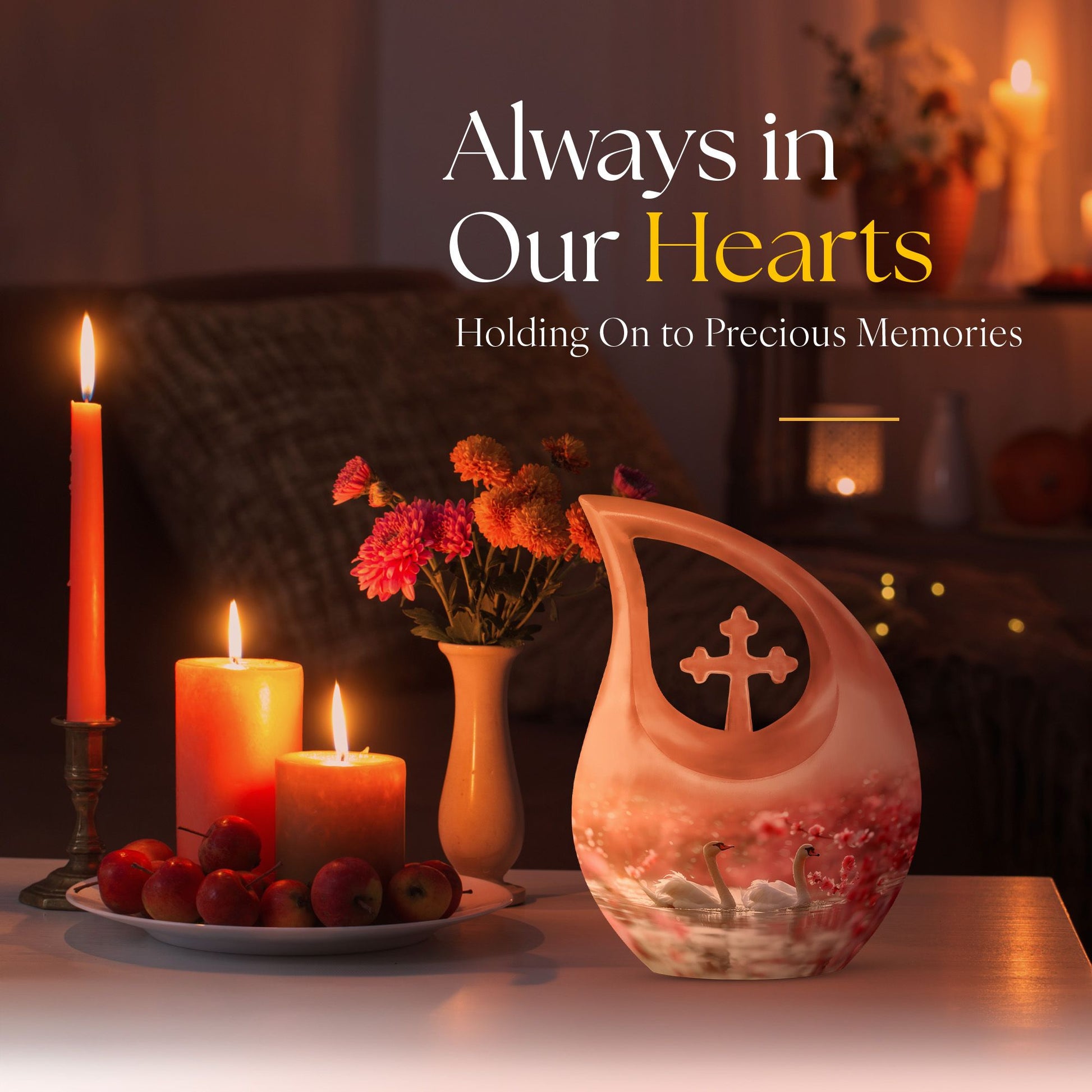 Swan Urns For Ashes - Cremation Urns For Men