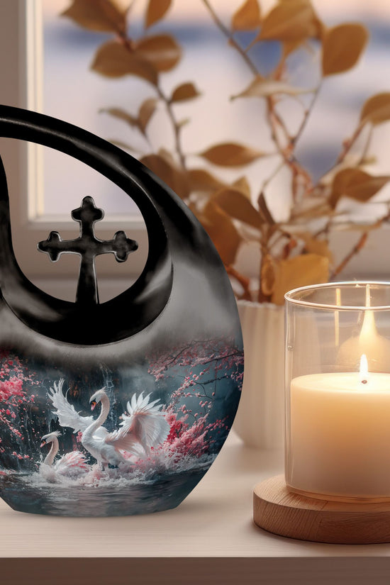Swan Urns For Ashes - Adult Urns For Human Ashes Men