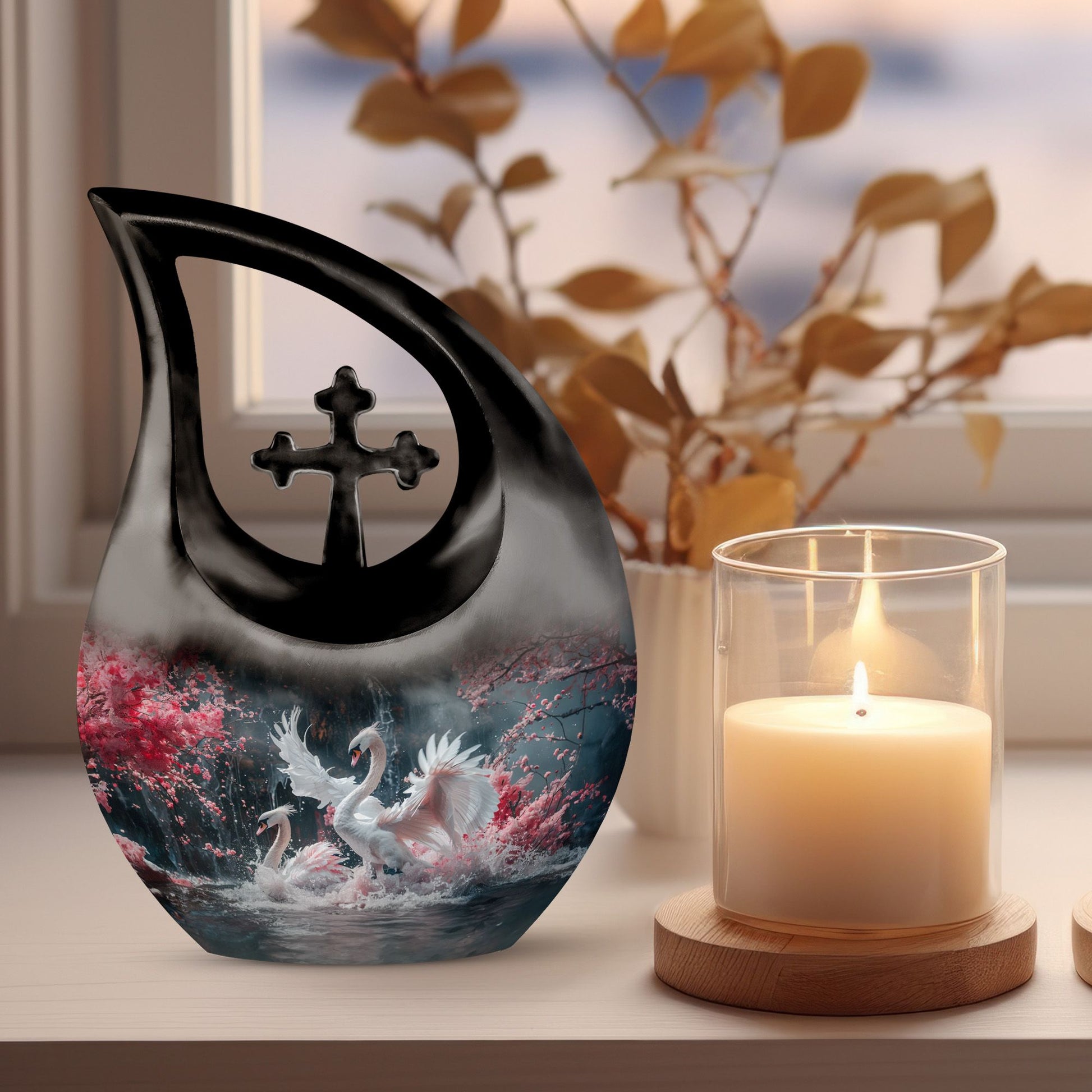 Swan Urns For Ashes - Adult Urns For Human Ashes Men