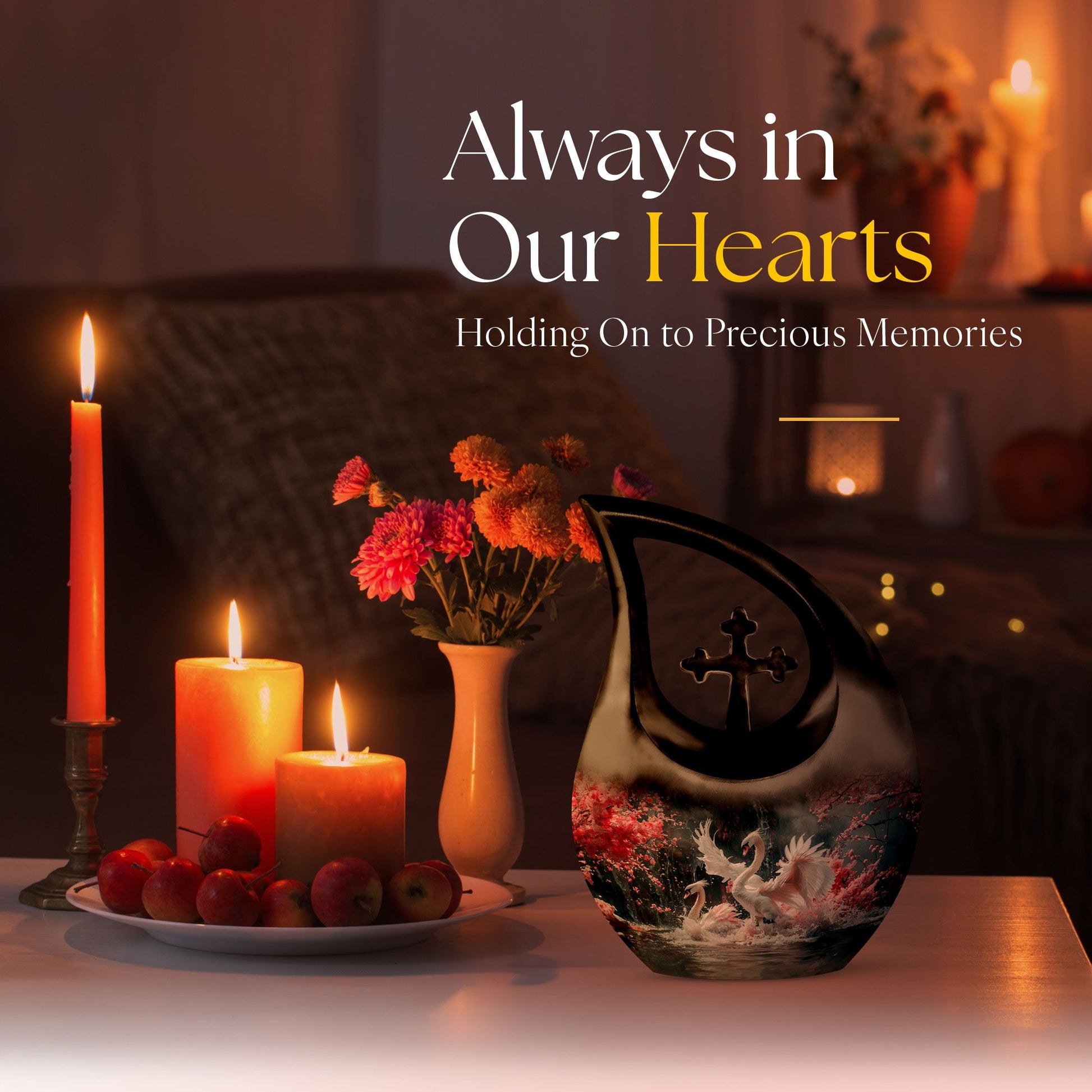 Swan Urns For Ashes - Adult Urns For Human Ashes Men