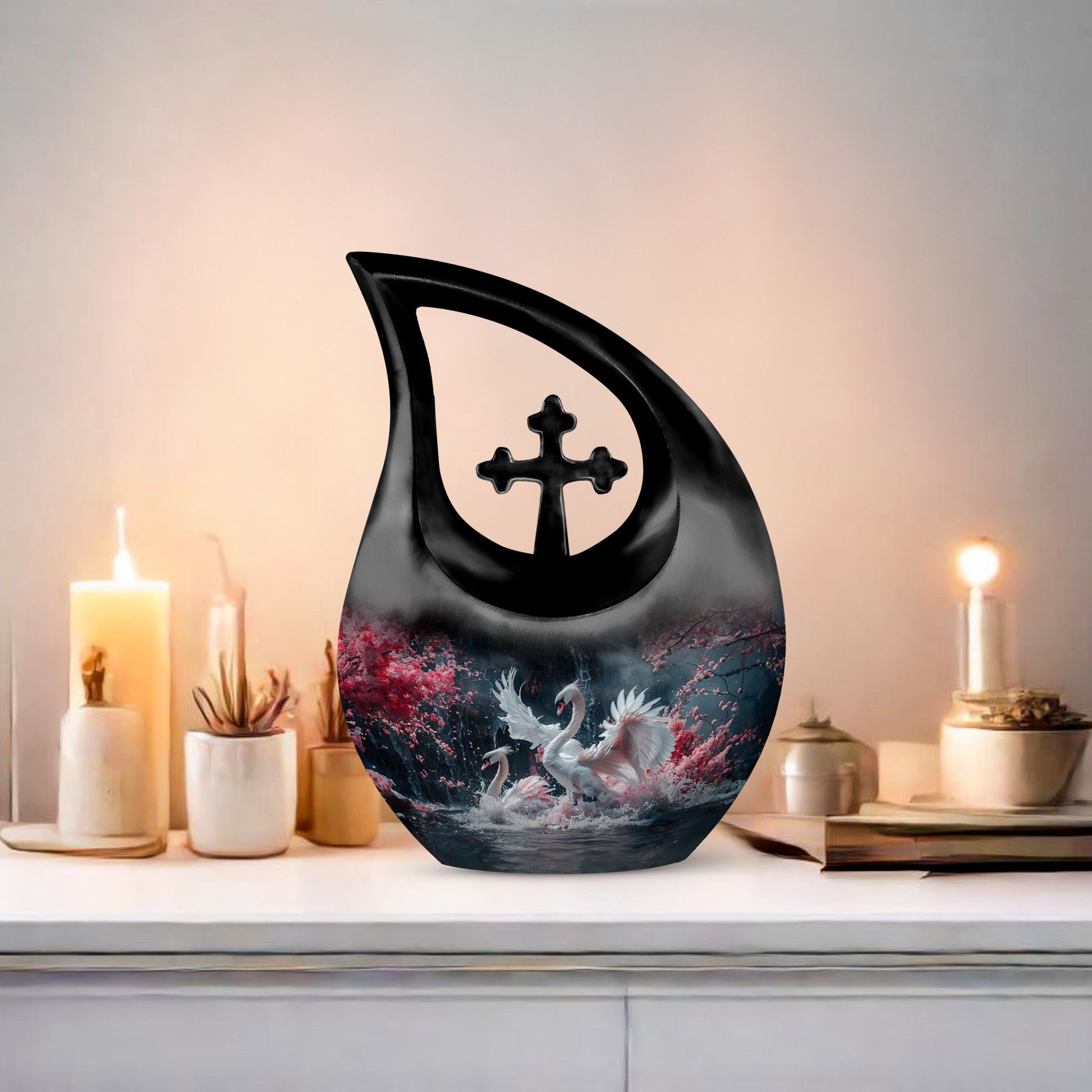 Swan Urns For Ashes - Adult Urns For Human Ashes Men
