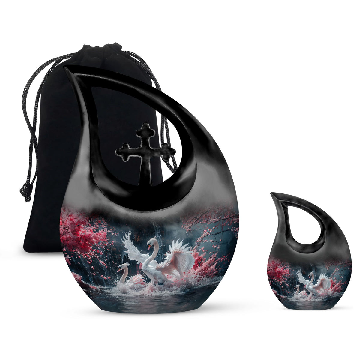 Swan Urns For Ashes - Adult Urns For Human Ashes Men