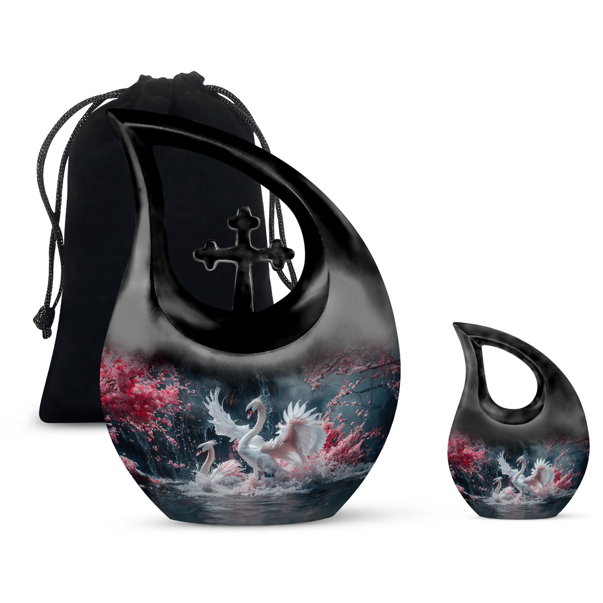 Swan Urns For Ashes - Adult Urns For Human Ashes Men