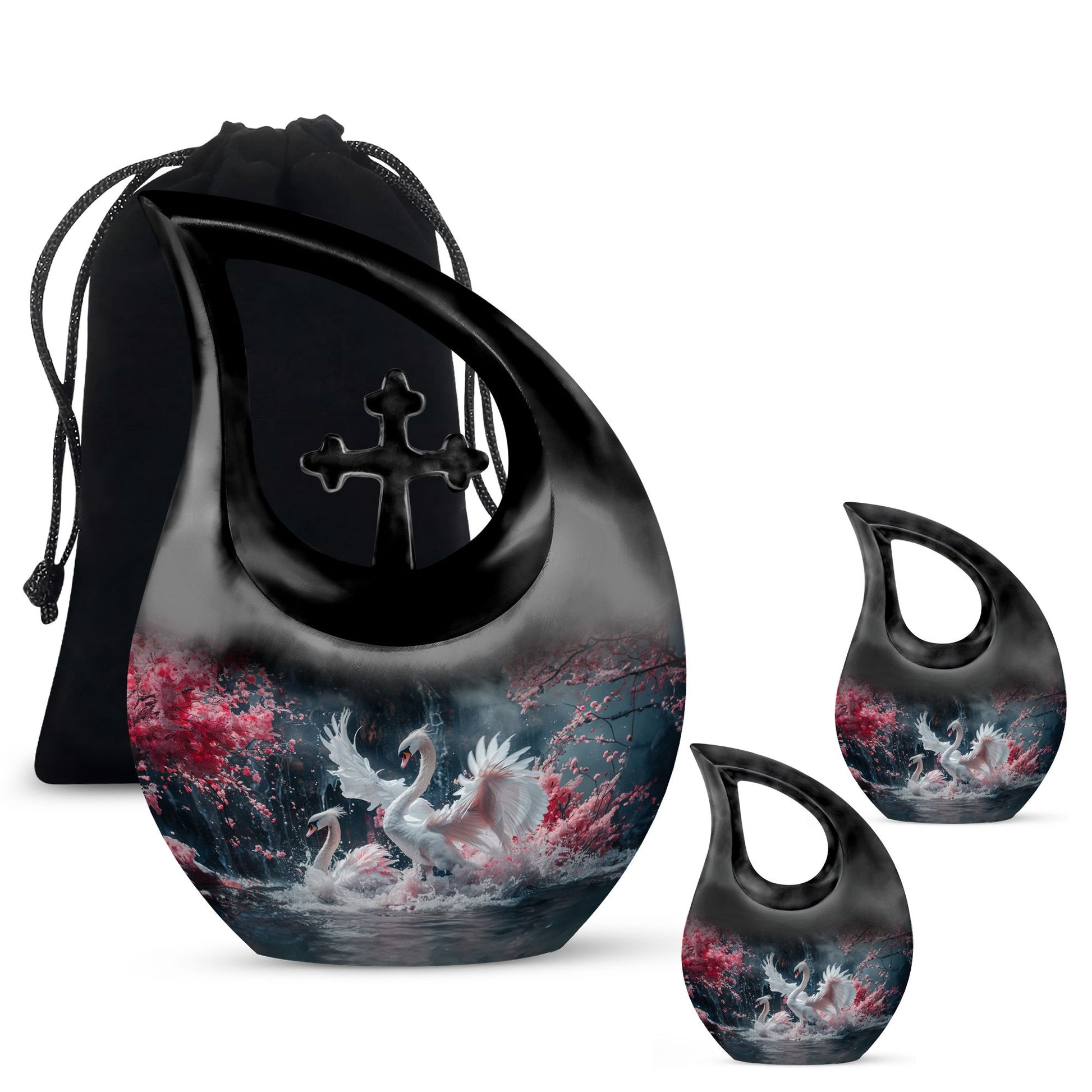 Swan Urns For Ashes - Adult Urns For Human Ashes Men