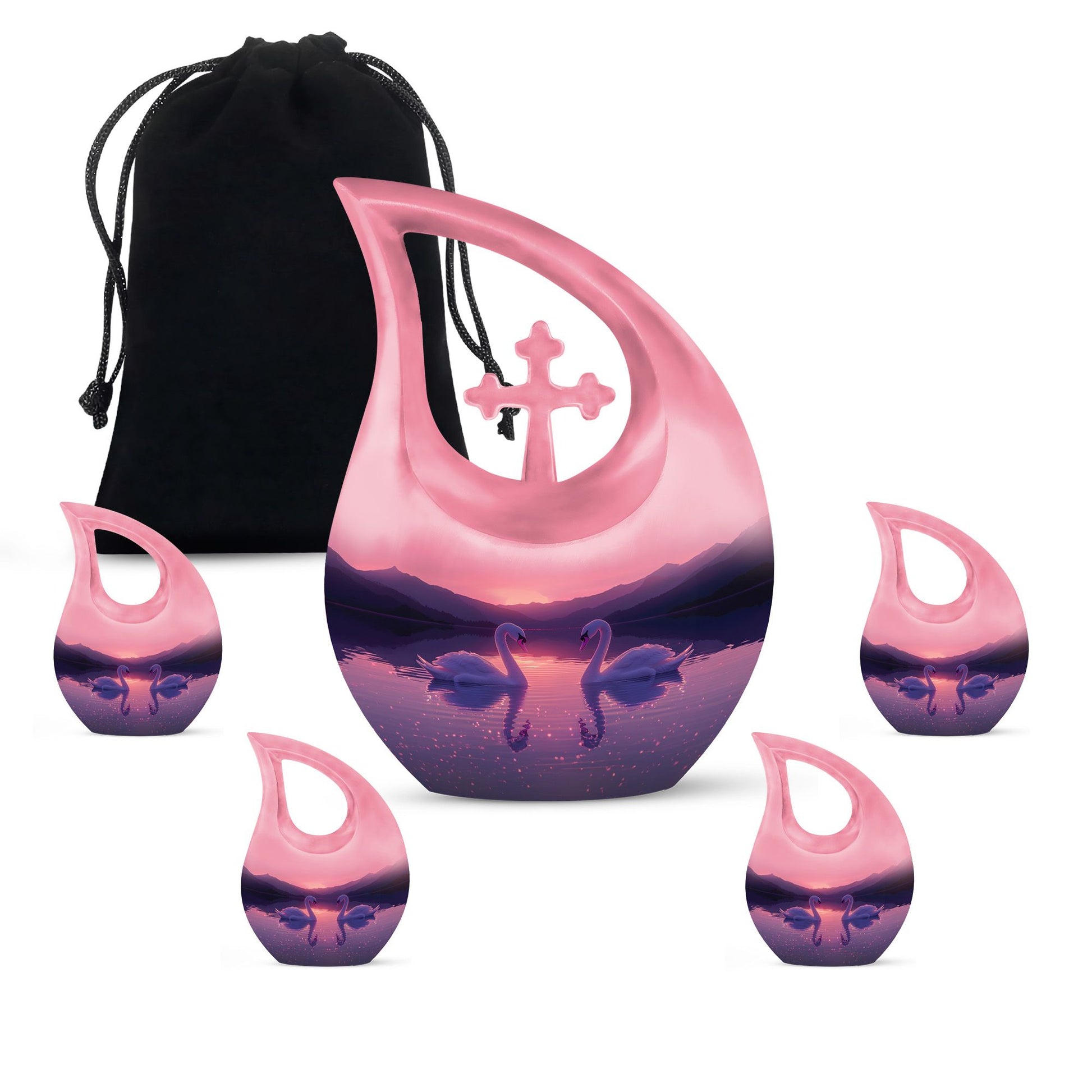 Swan Urns For Ashes - Funeral Urns For Adult Ashes Men