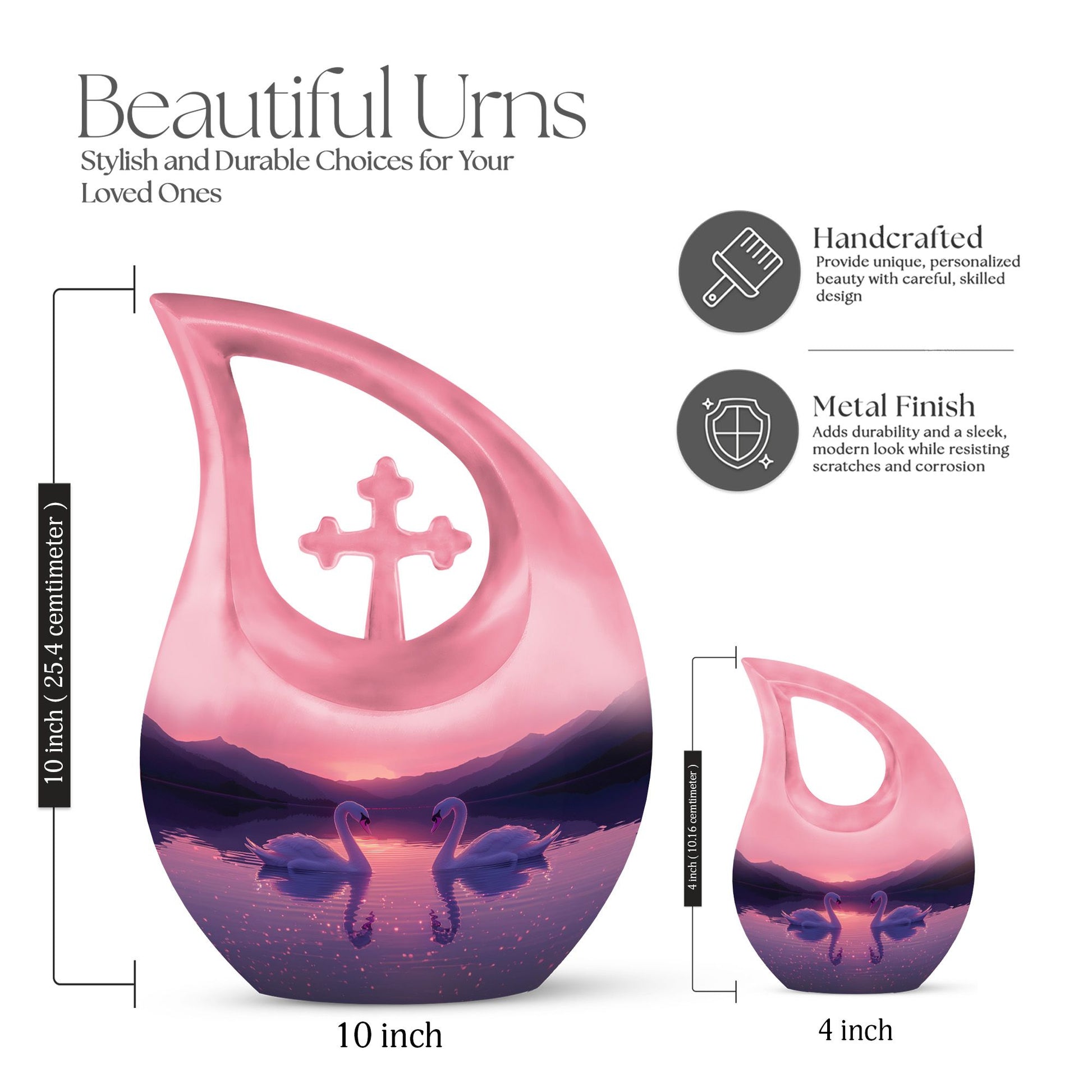 Swan Urns For Ashes - Funeral Urns For Adult Ashes Men