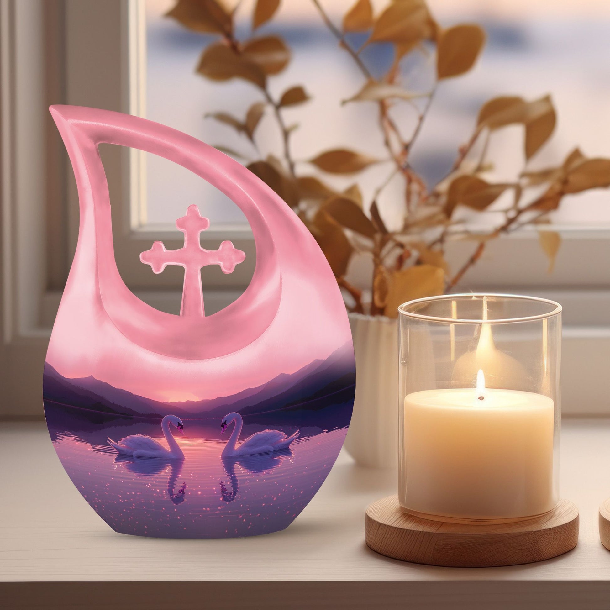 Swan Urns For Ashes - Funeral Urns For Adult Ashes Men