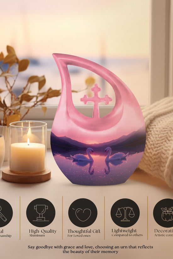 Swan Urns For Ashes - Funeral Urns For Adult Ashes Men