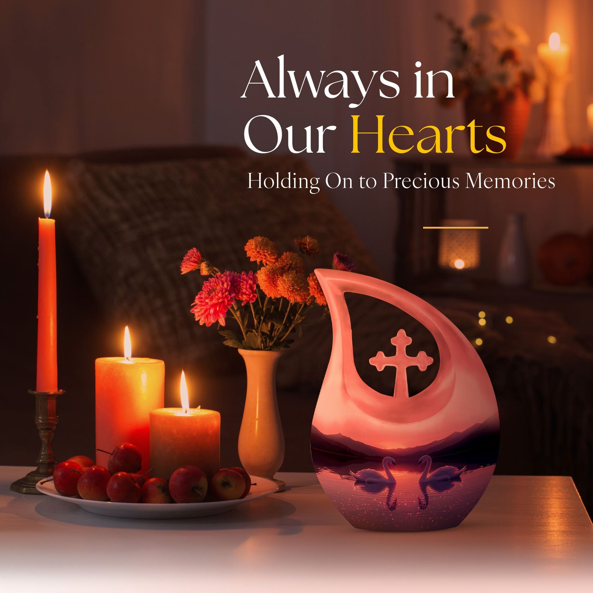 Swan Urns For Ashes - Funeral Urns For Adult Ashes Men