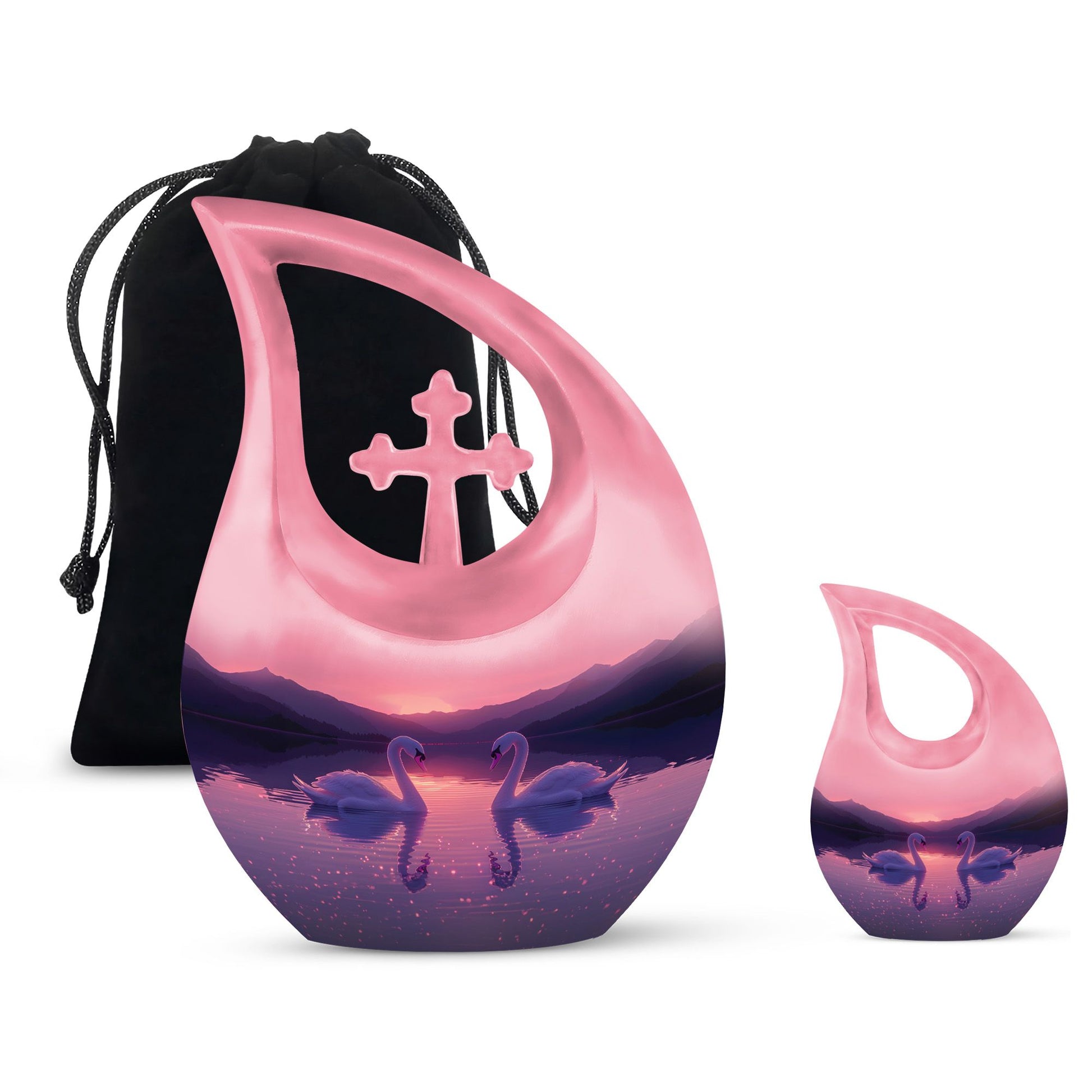 Swan Urns For Ashes - Funeral Urns For Adult Ashes Men