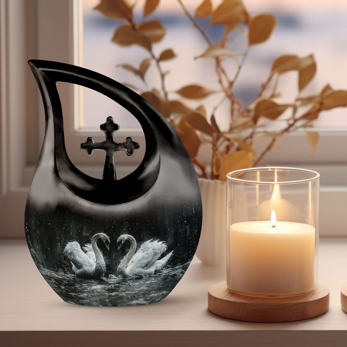 Swan Urns For Ashes - Adult Urns For Human Ashes Women