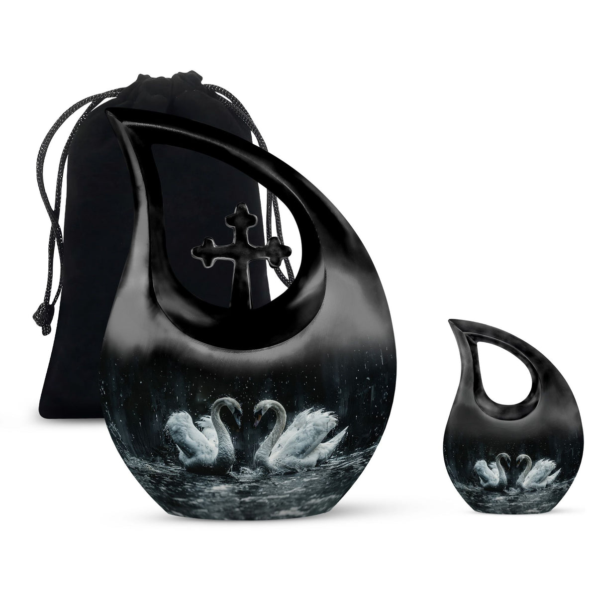 Swan Urns For Ashes - Adult Urns For Human Ashes Women
