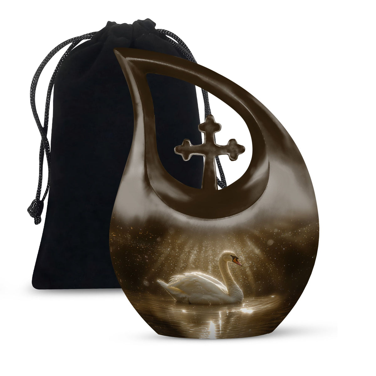 Swan Urns For Ashes - Mini Small Urns For Men