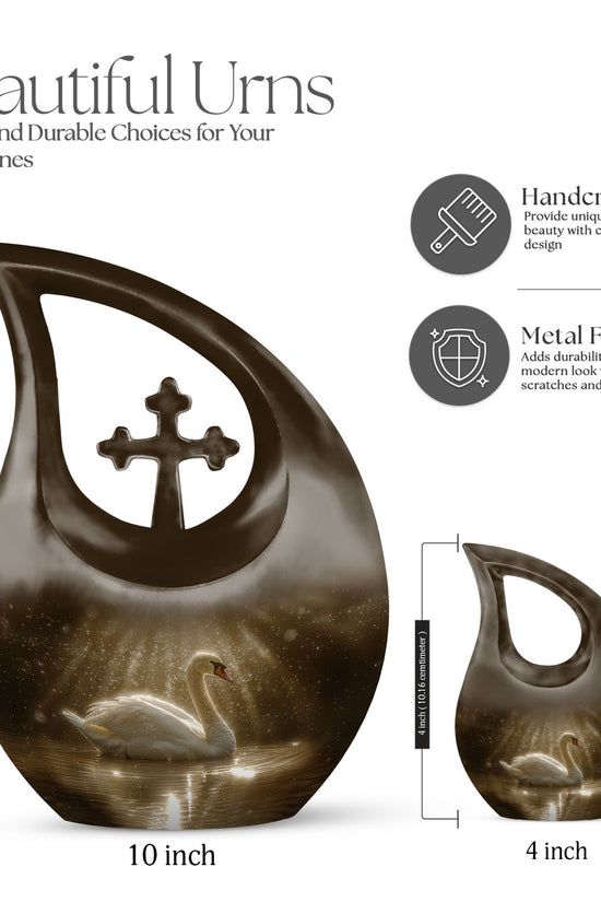 Swan Urns For Ashes - Mini Small Urns For Men