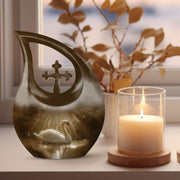 Swan Urns For Ashes - Mini Small Urns For Men