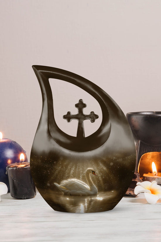 Swan Urns For Ashes - Mini Small Urns For Men