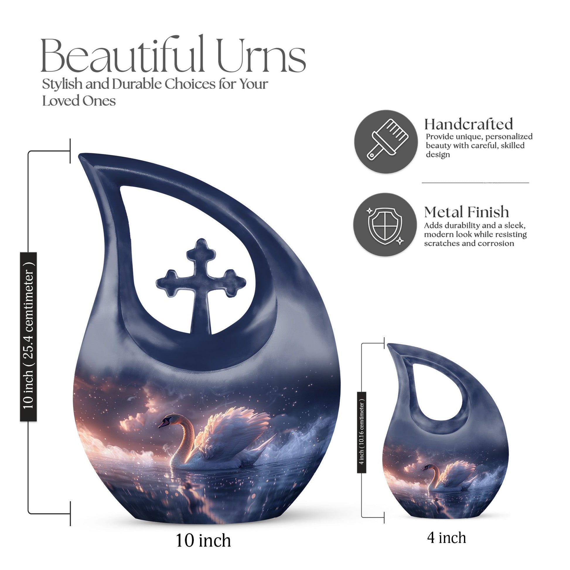 Swan Urns For Ashes - Urn For Ashes For Men