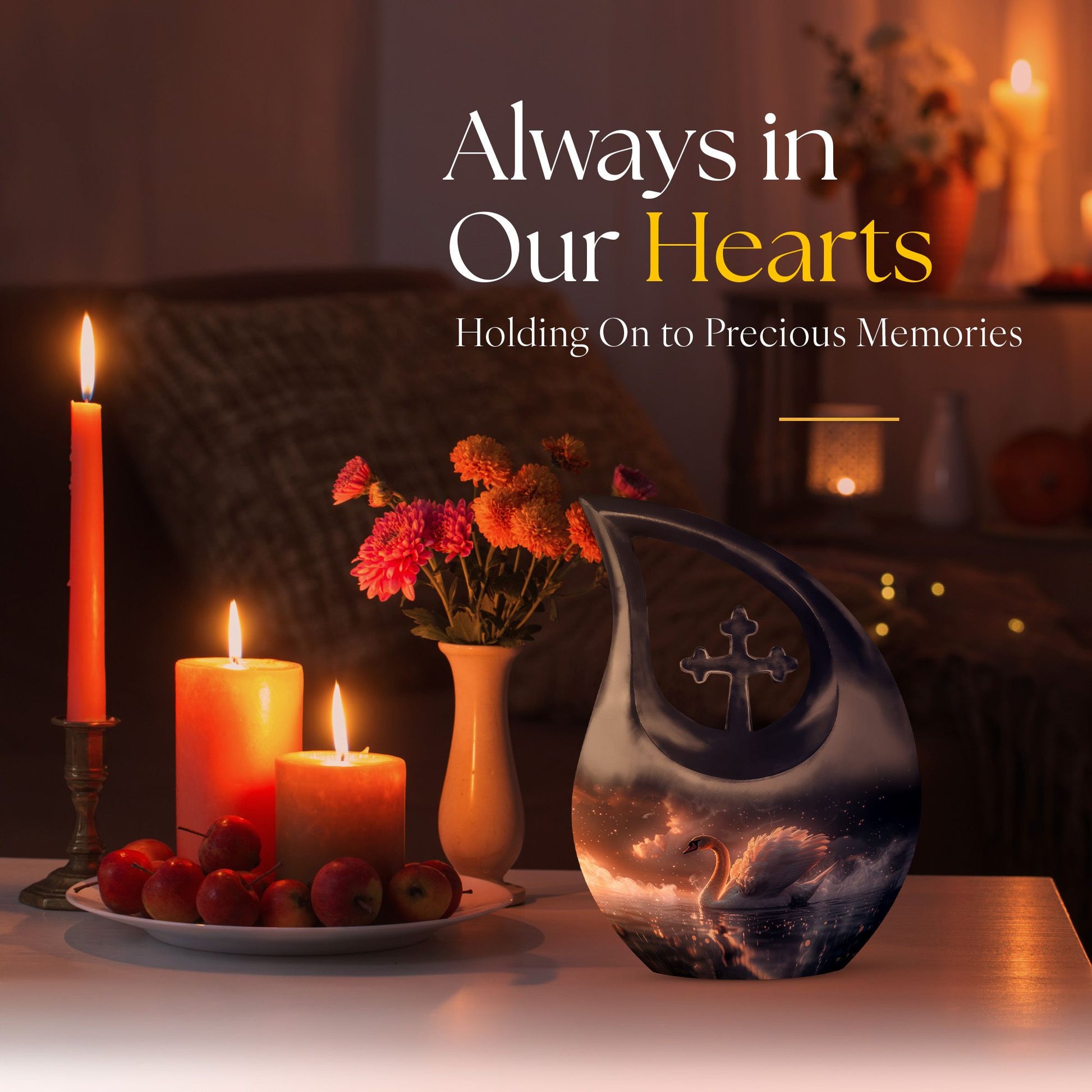 Swan Urns For Ashes - Urn For Ashes For Men