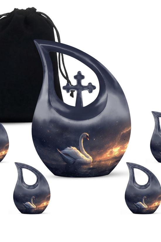 Swan Urns For Ashes - Ashes Keepsake For Men