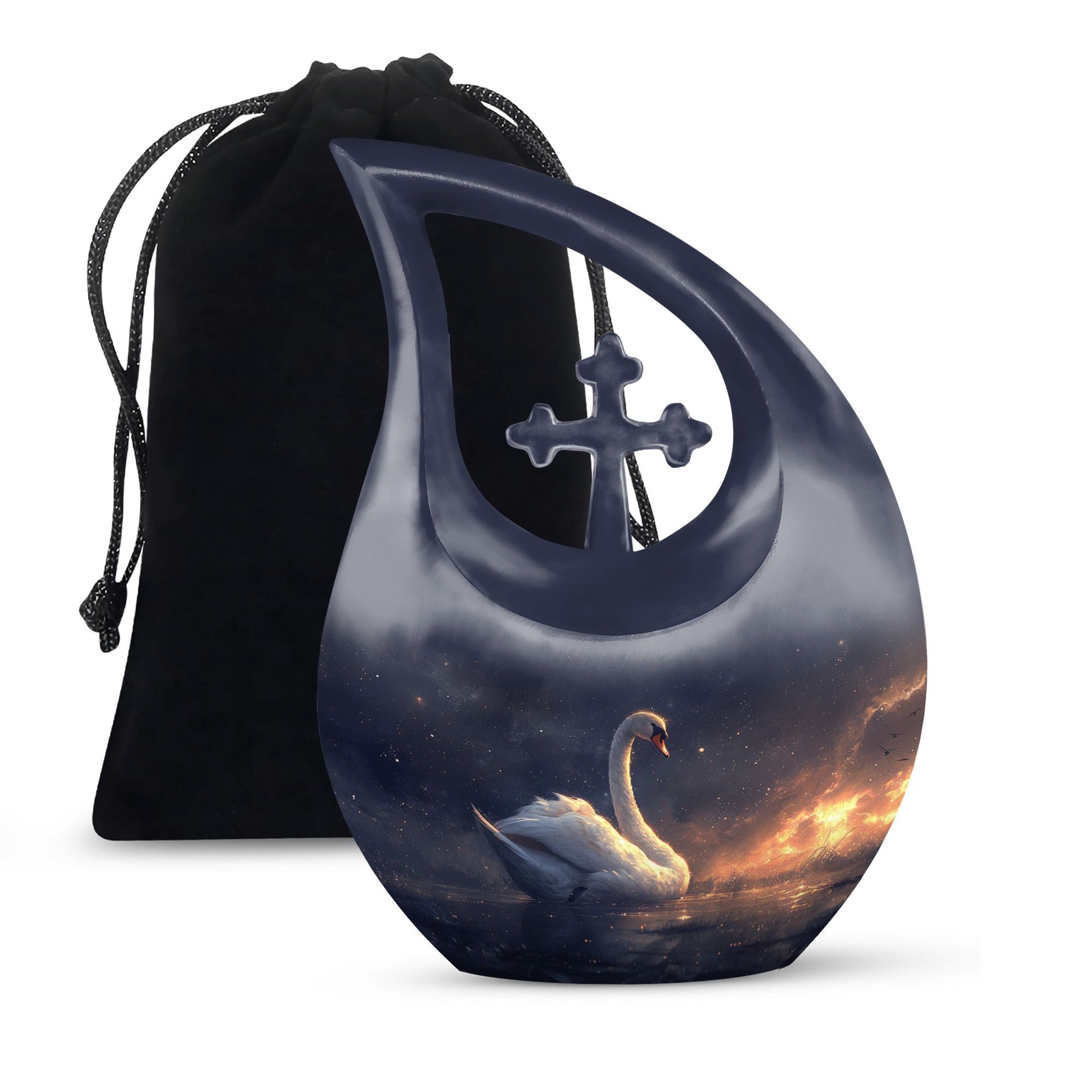 Swan Urns For Ashes - Ashes Keepsake For Men