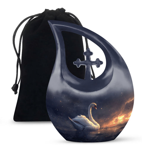 Swan Urns For Ashes - Ashes Keepsake For Men