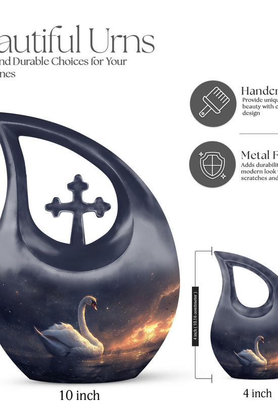 Swan Urns For Ashes - Ashes Keepsake For Men